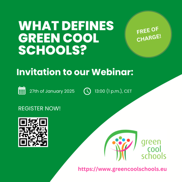 Webinar „What defines Green Cool Schools“?