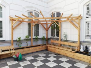 Pergola f&uuml;r das BRG Marchettigasse